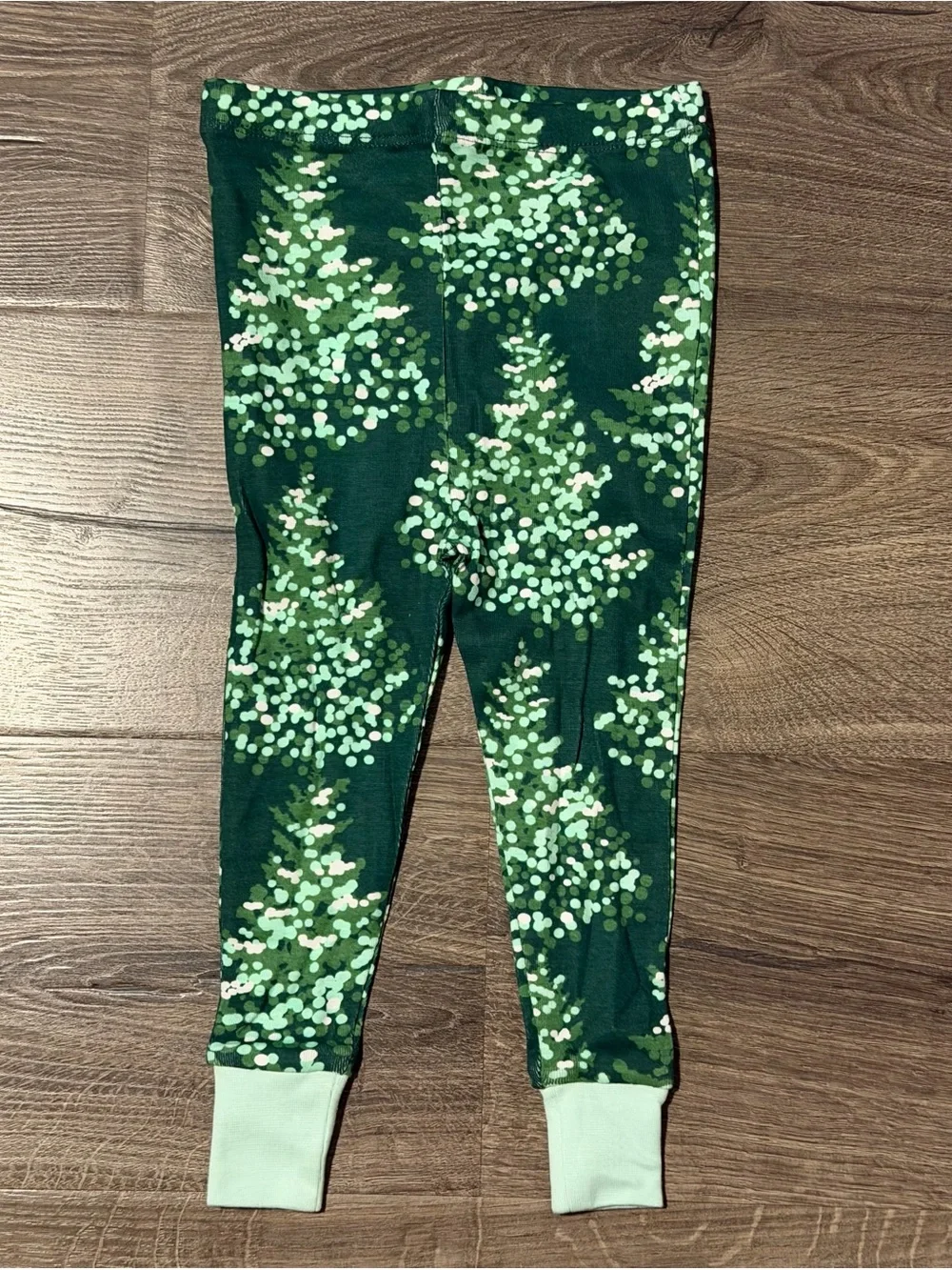 The Honest Company Green Tree-Print Kids Pajama Set 18 Months
